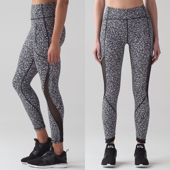 lululemon athletica Pants - Lululemon Athletica • Invigorate 7/8 leggings daisy dust alpine white